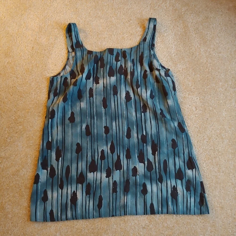 J. Jill women's gently worn teal & black tank